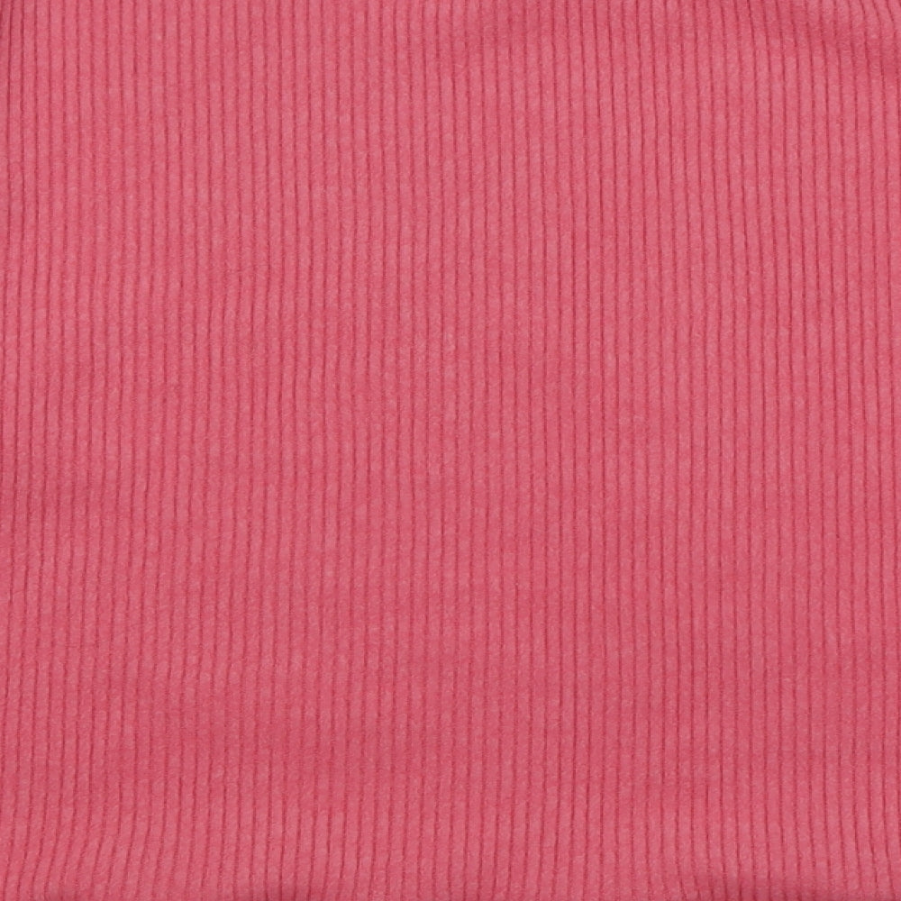 TU Womens Pink Crew Neck  Polyester Pullover Jumper Size 26
