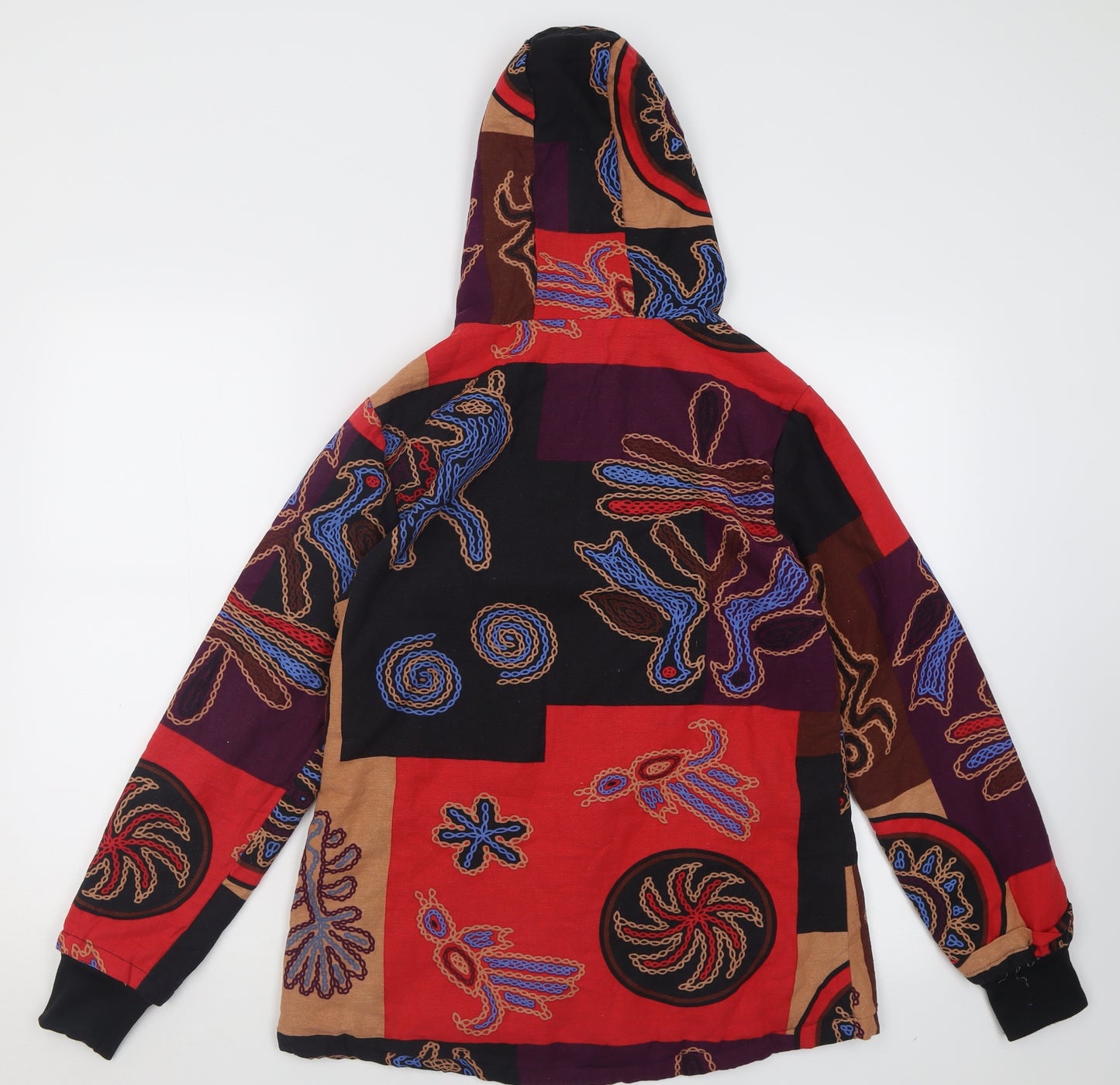 Preworn Womens Multicoloured Geometric  Jacket  Size M  Button