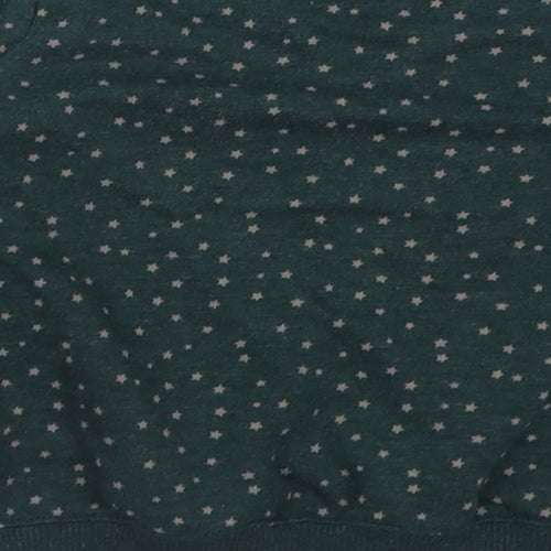 NEXT Girls Green Geometric Cotton Pullover Sweatshirt Size 8 Years  Pullover - Star Pattern