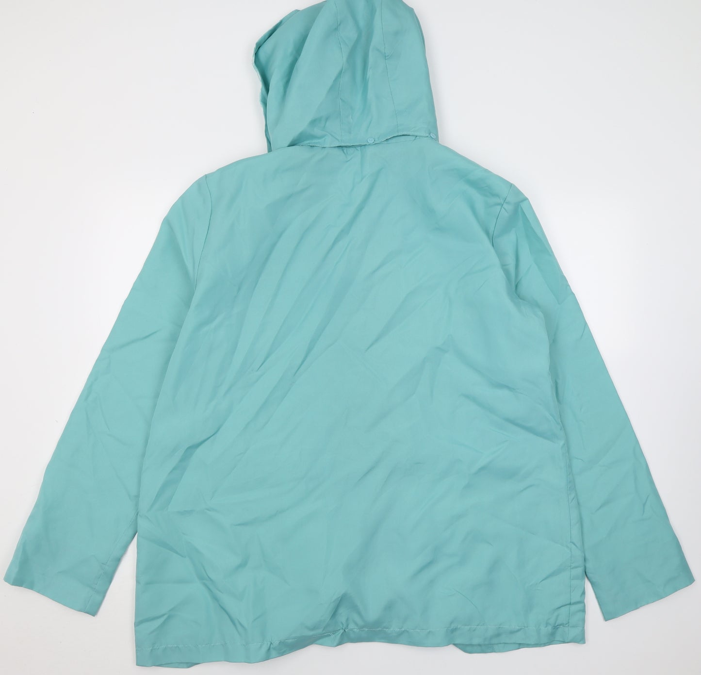 Anne De Lancay Womens Green   Overcoat Coat Size 18  Button