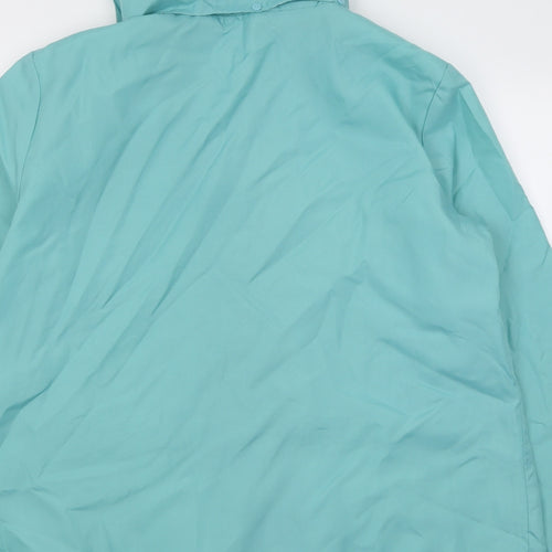 Anne De Lancay Womens Green   Overcoat Coat Size 18  Button