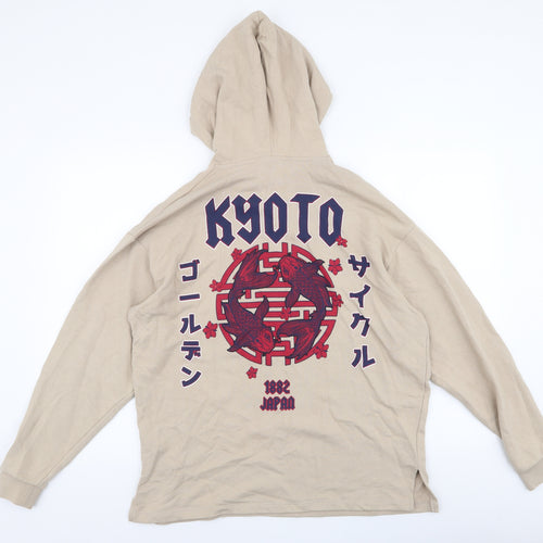 ASOS Mens Beige  Cotton Pullover Hoodie Size XS   - Japan