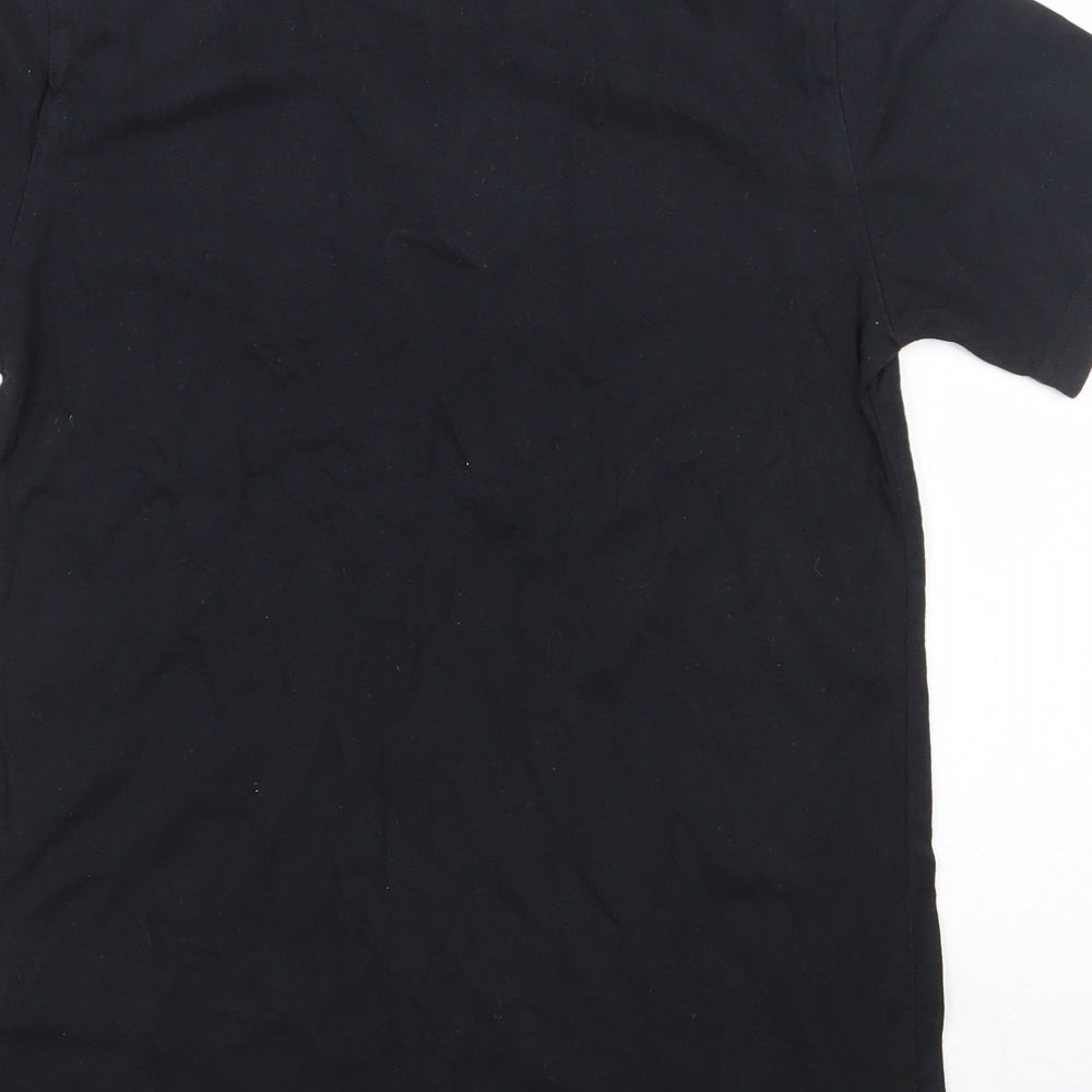Levi's Boys Black  100% Cotton Basic T-Shirt Size 10-11 Years Round Neck Pullover