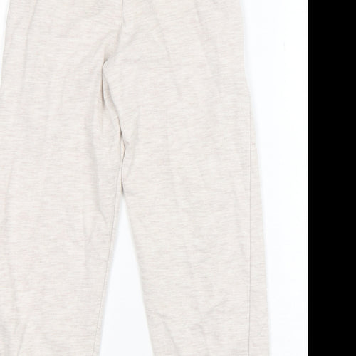 George Girls Beige  Cotton Sweatpants Trousers Size 6-7 Years  Regular