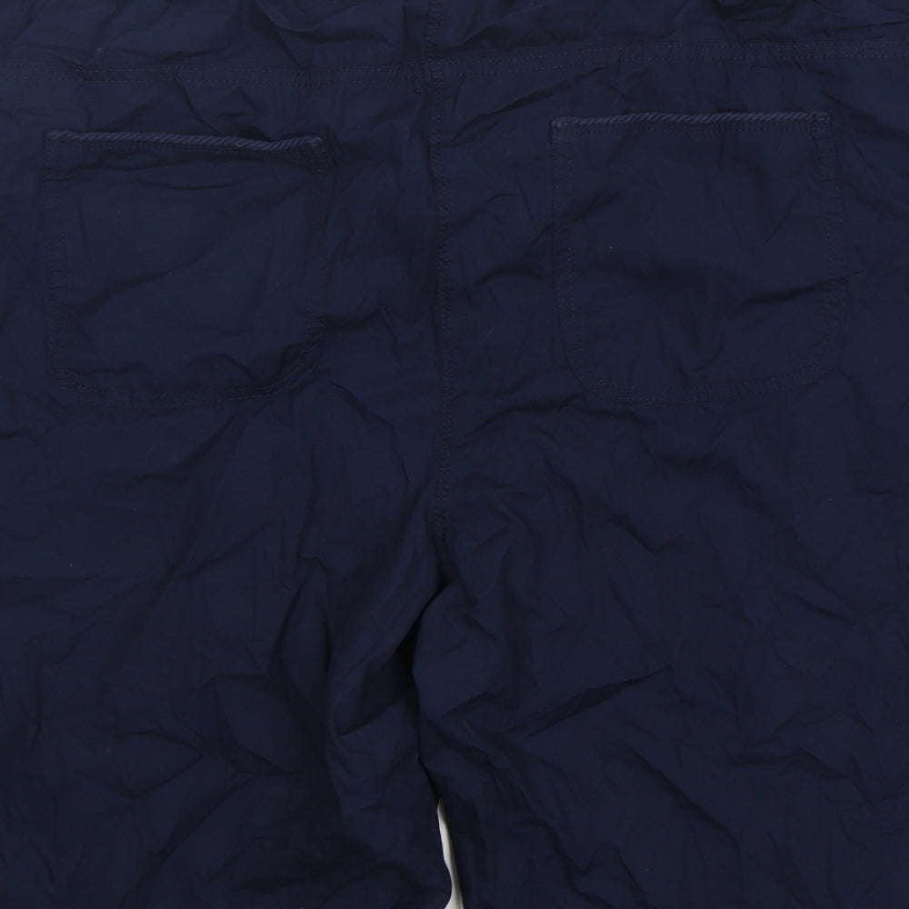 George Womens Blue  Cotton Chino Shorts Size 24 L10 in Regular Drawstring