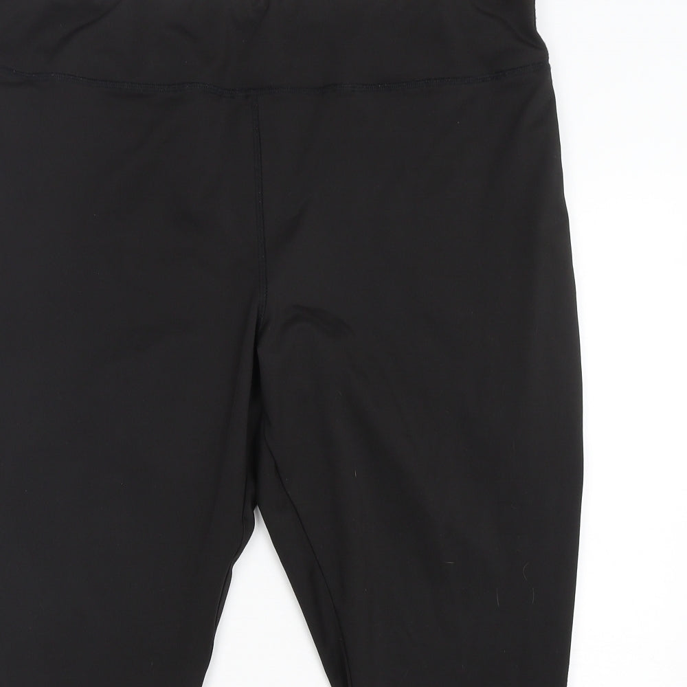 Studio Womens Black  Polyester Pedal Pusher Leggings Size 20 L25 in Regular