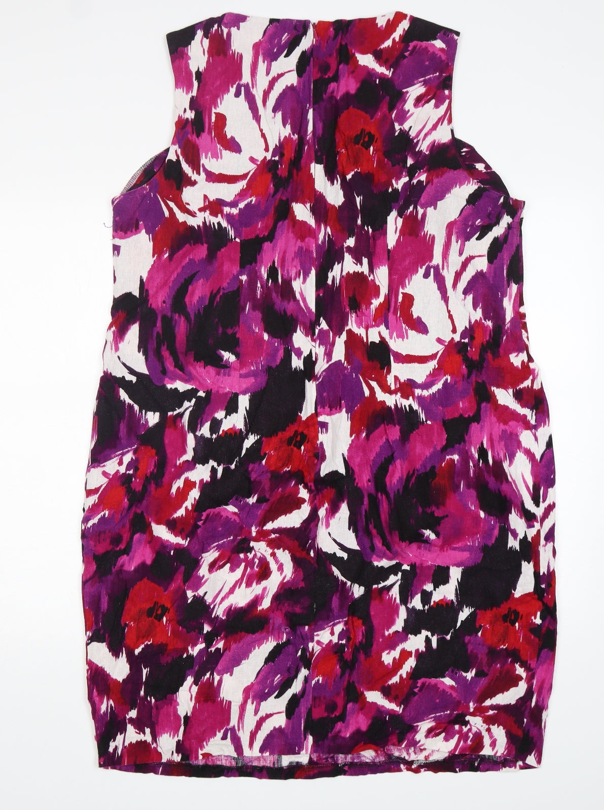 F&F Womens Multicoloured Floral Linen Shift  Size 20  Round Neck