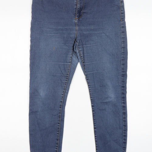 Denim Co Womens Black  Cotton Skinny Jeans Size 14 L26 in Regular
