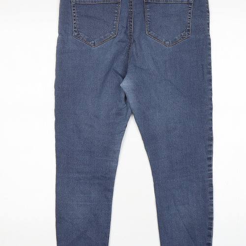 Denim Co Womens Black  Cotton Skinny Jeans Size 14 L26 in Regular