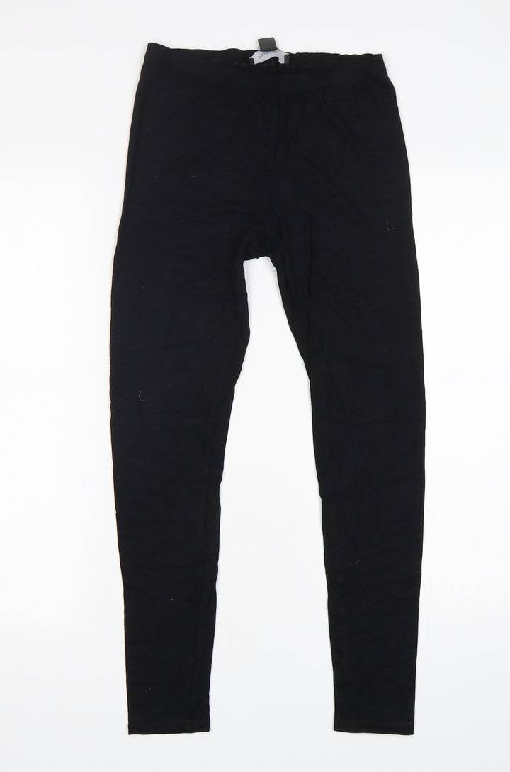 Primark Womens Black Viscose Jogger Leggings Size 6 L27 in