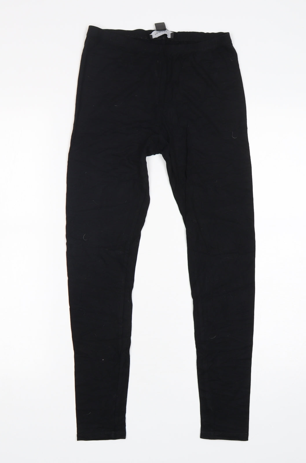 Primark Womens Black  Viscose Jogger Leggings Size 6 L27 in