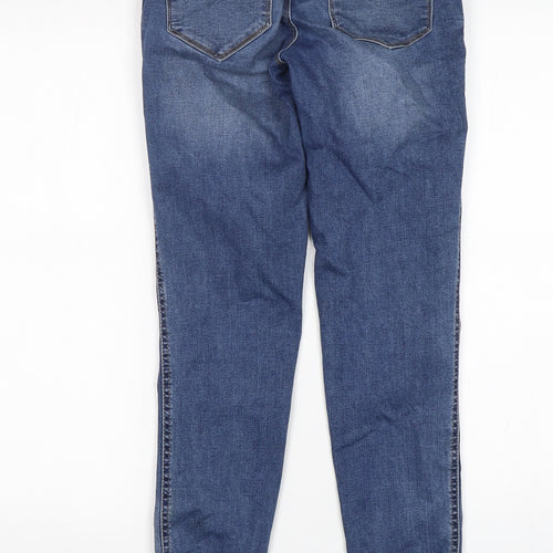 Mango Womens Blue  Cotton Skinny Jeans Size 8 L30 in Regular