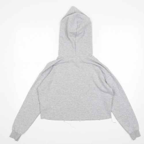 New Look Girls Grey  Polyester Pullover Hoodie Size 12-13 Years  Pullover - Friends