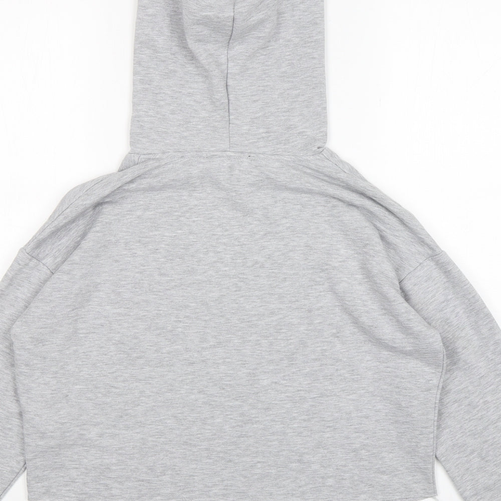 New Look Girls Grey  Polyester Pullover Hoodie Size 12-13 Years  Pullover - Friends