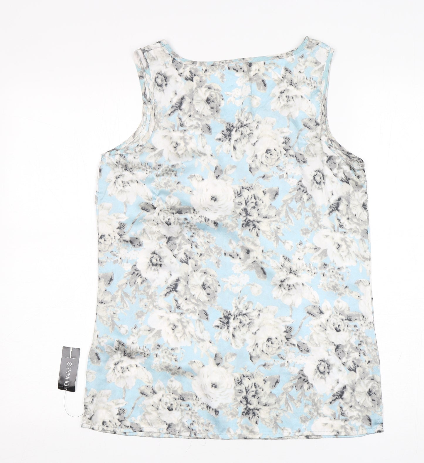Dunnes Stores Womens Multicoloured Floral Polyester Basic Blouse Size 10 V-Neck