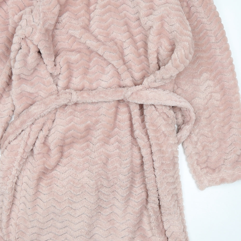 Marks and Spencer Womens Pink  Polyester  Gown Size 16  Tie
