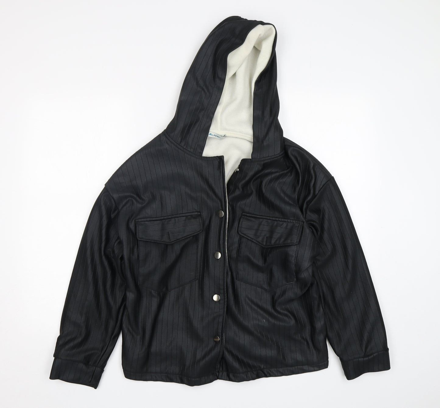 Lacati Womens Black   Jacket  Size L  Button