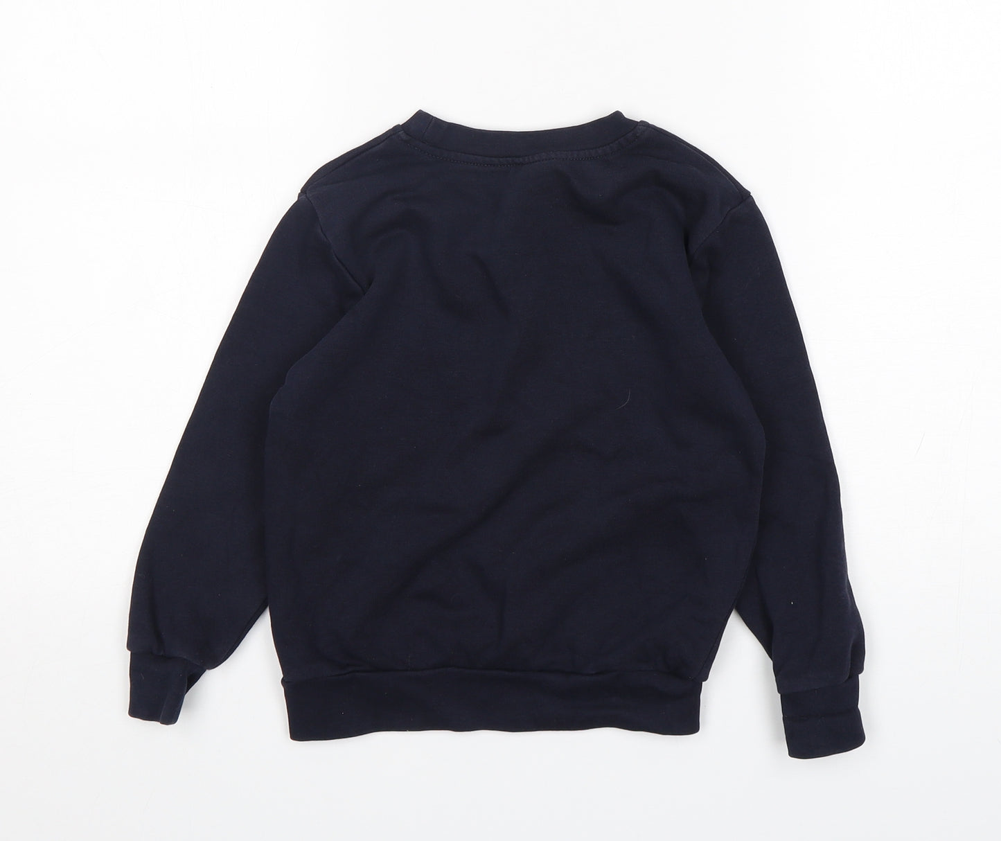 George Boys Blue  Cotton Pullover Sweatshirt Size 5-6 Years  Pullover - School Wear