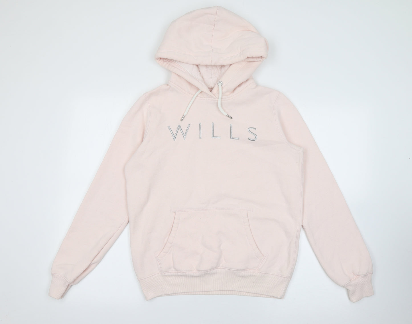 Jack Wills Womens Pink  Cotton Pullover Hoodie Size 10
