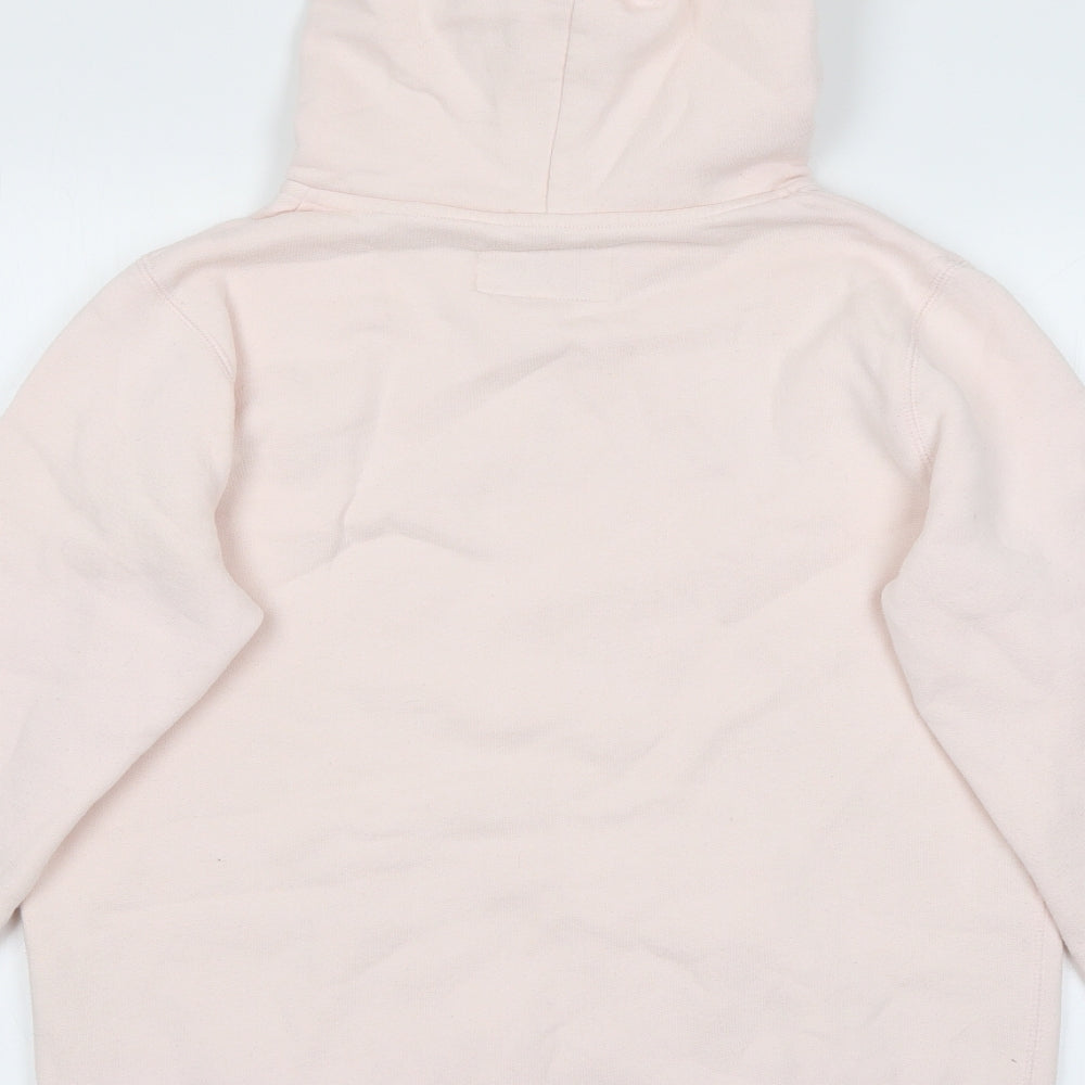 Jack Wills Womens Pink  Cotton Pullover Hoodie Size 10