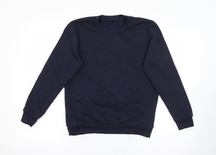 George Boys Blue  Cotton Pullover Sweatshirt Size 11-12 Years