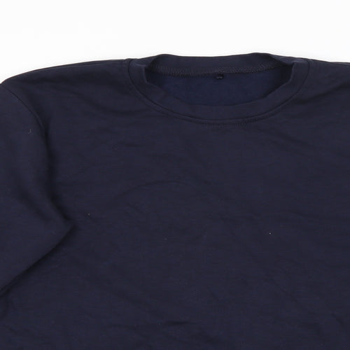 George Boys Blue  Cotton Pullover Sweatshirt Size 11-12 Years