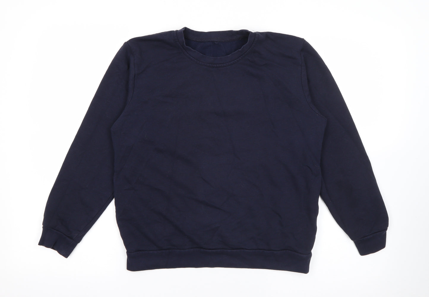 George Boys Blue  Cotton Pullover Sweatshirt Size 11-12 Years