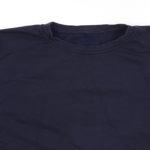 George Boys Blue  Cotton Pullover Sweatshirt Size 11-12 Years