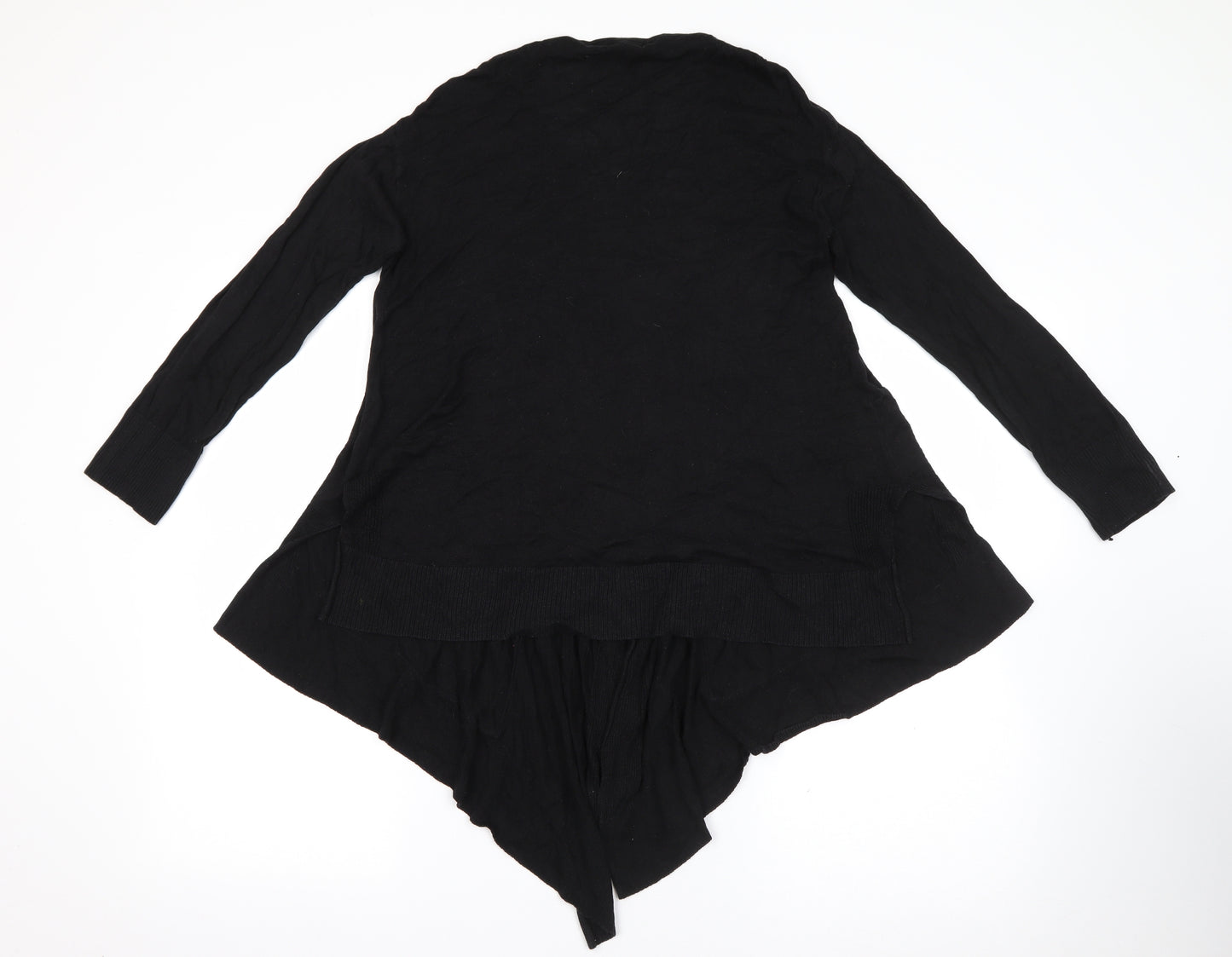 Primark Womens Black V-Neck  Polyester Cardigan Jumper Size 10