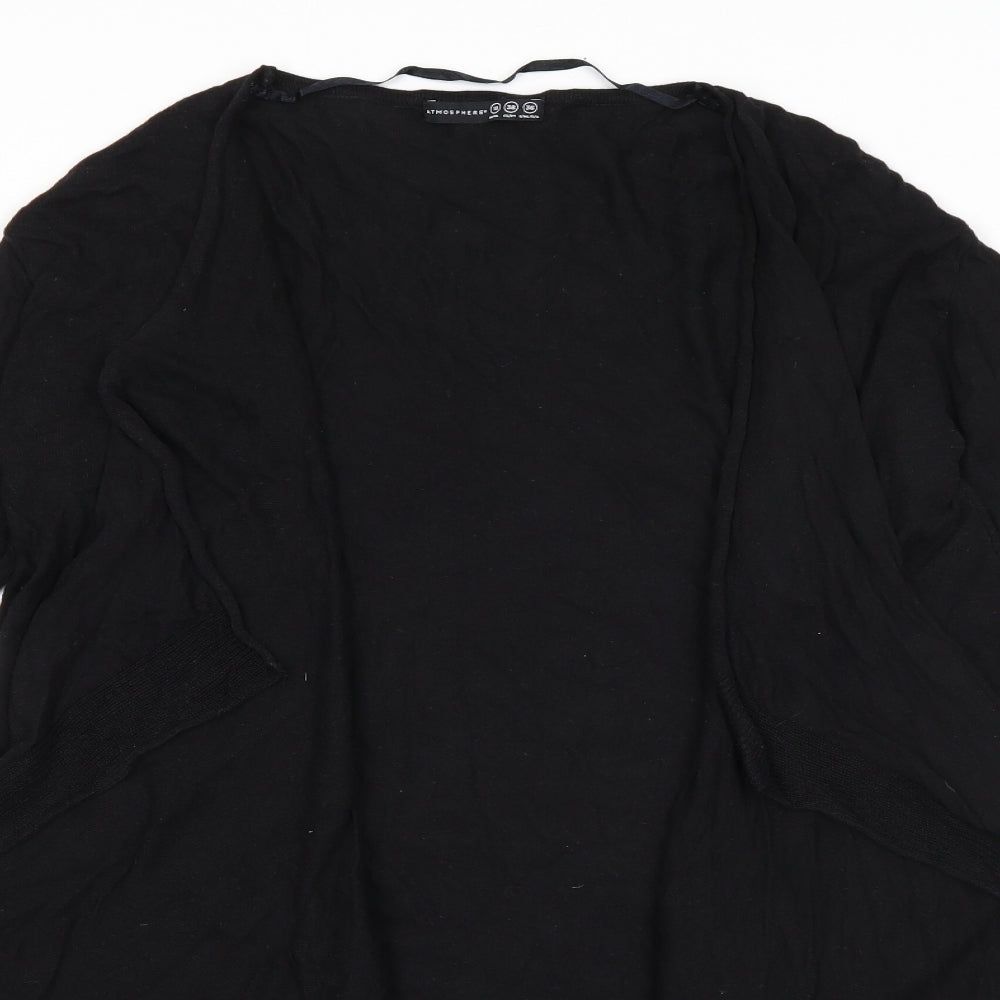 Primark Womens Black V-Neck  Polyester Cardigan Jumper Size 10