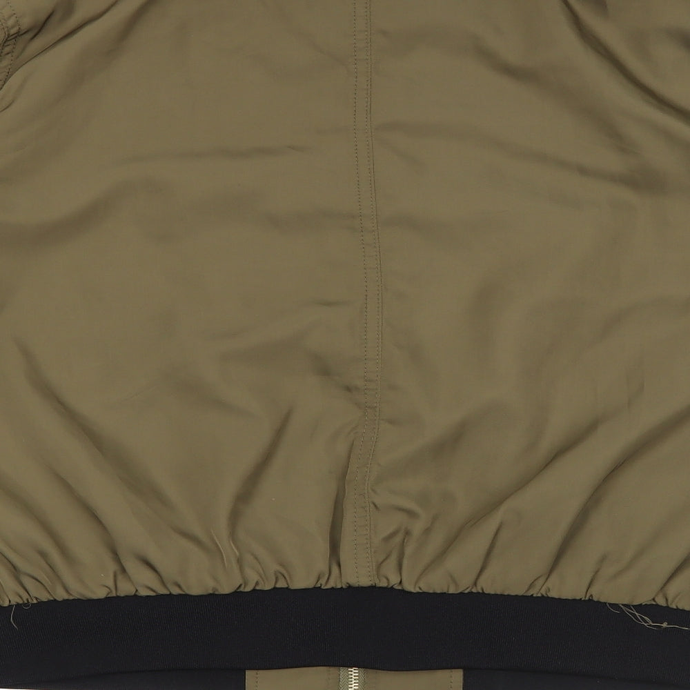 Primark Womens Green   Bomber Jacket Jacket Size 14  Zip