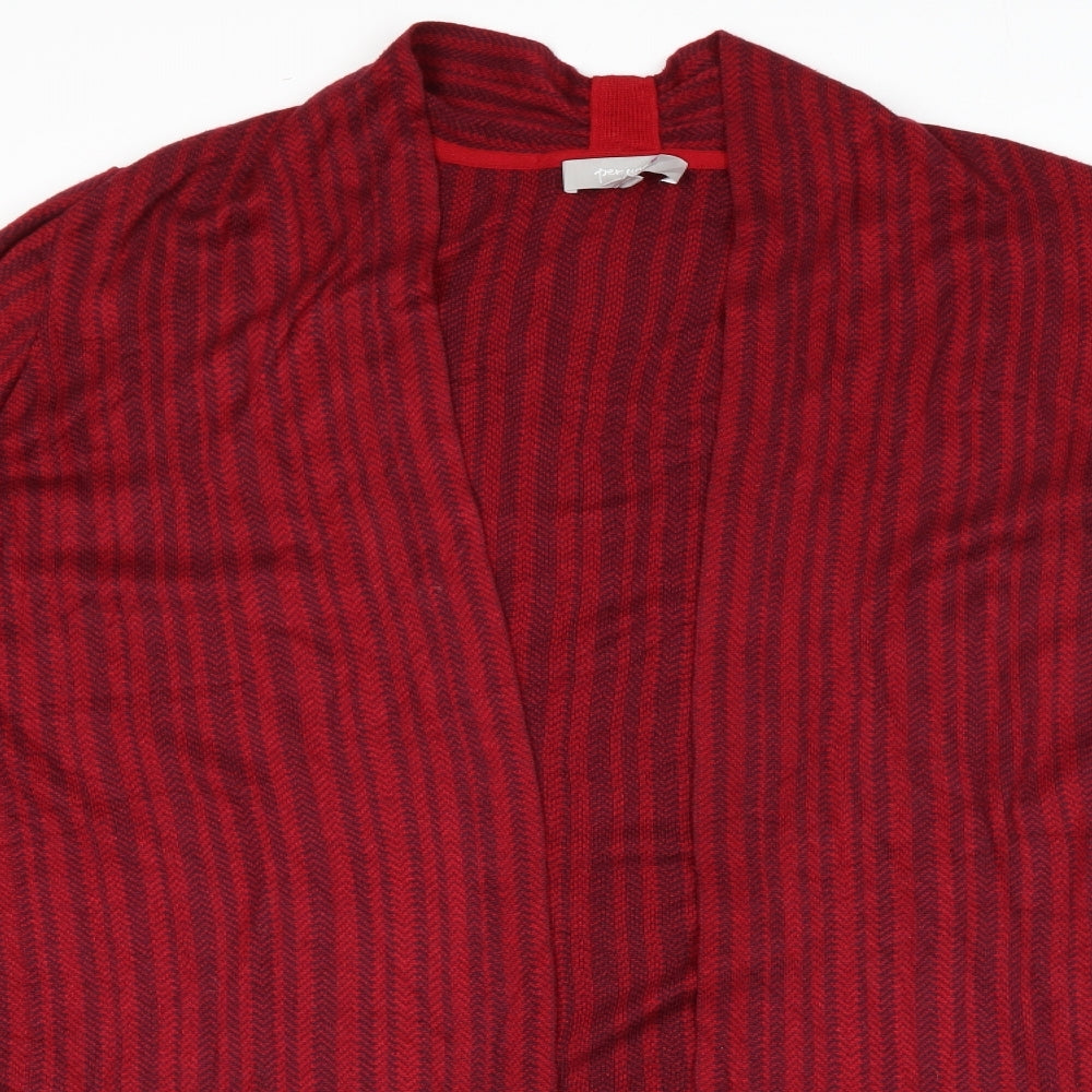 Per Una Womens Red V-Neck  Viscose Cardigan Jumper Size 16