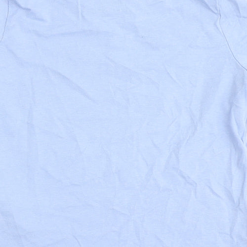 Primark Girls Blue  100% Cotton Basic T-Shirt Size 3-4 Years Round Neck Pullover - We Shine Together