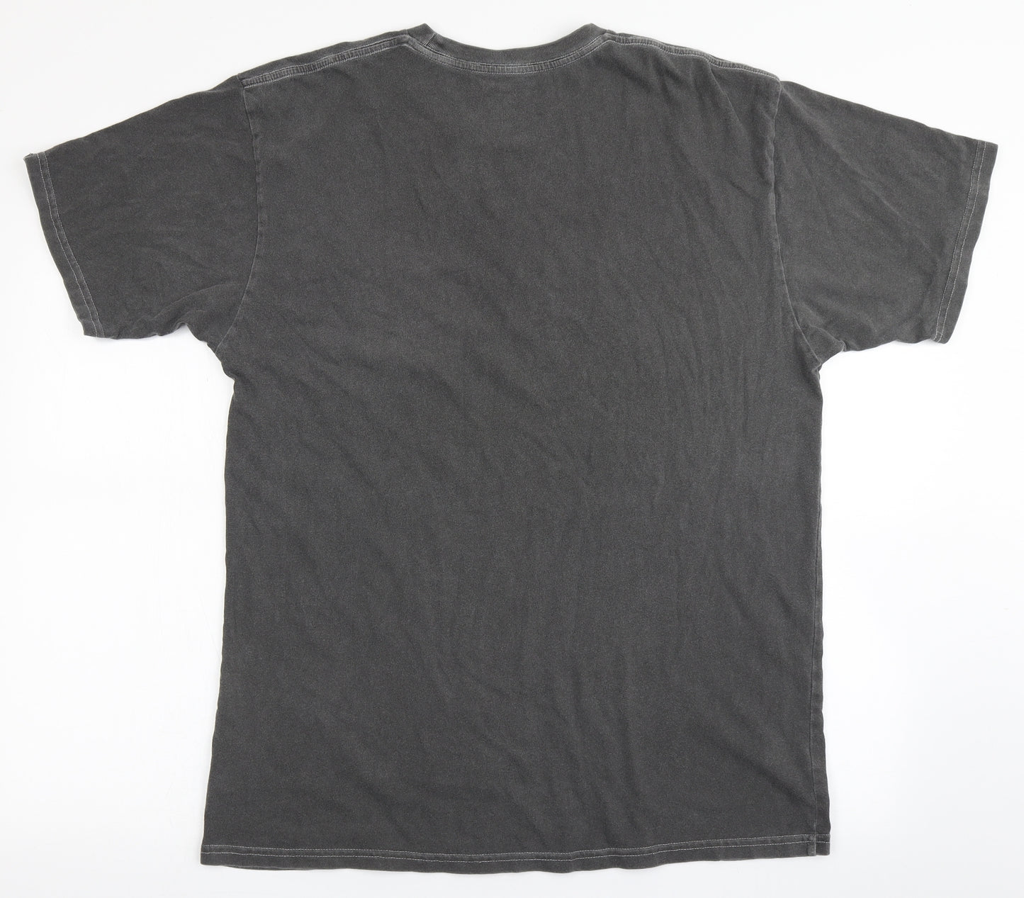 VANS Mens Grey  Cotton  T-Shirt Size L Round Neck