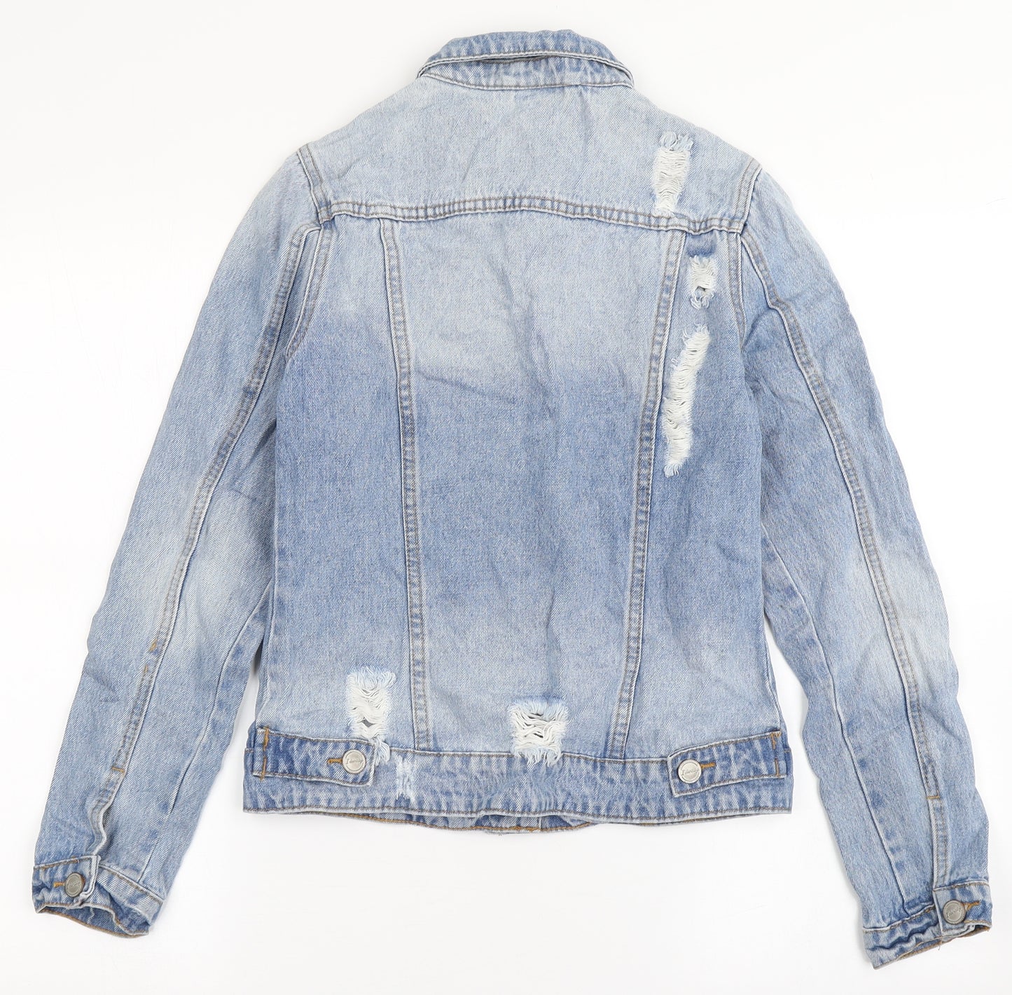 Identity Womens Blue   Jacket  Size 4  Button