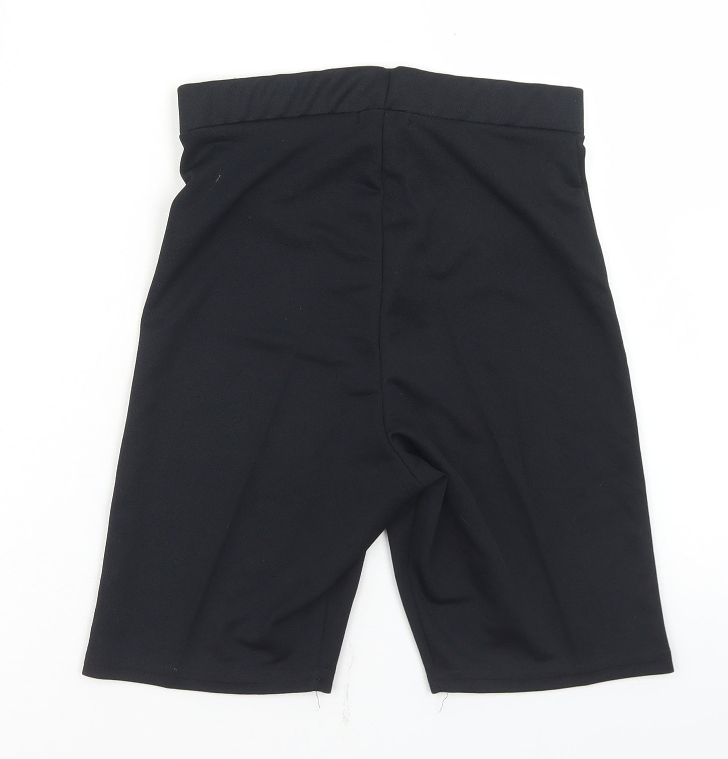 Boohoo Womens Black  Polyester Biker Shorts Size 6 L8 in Regular