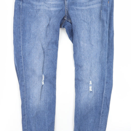 Denim Co Womens Blue  Cotton Skinny Jeans Size 14 L27 in Regular Button