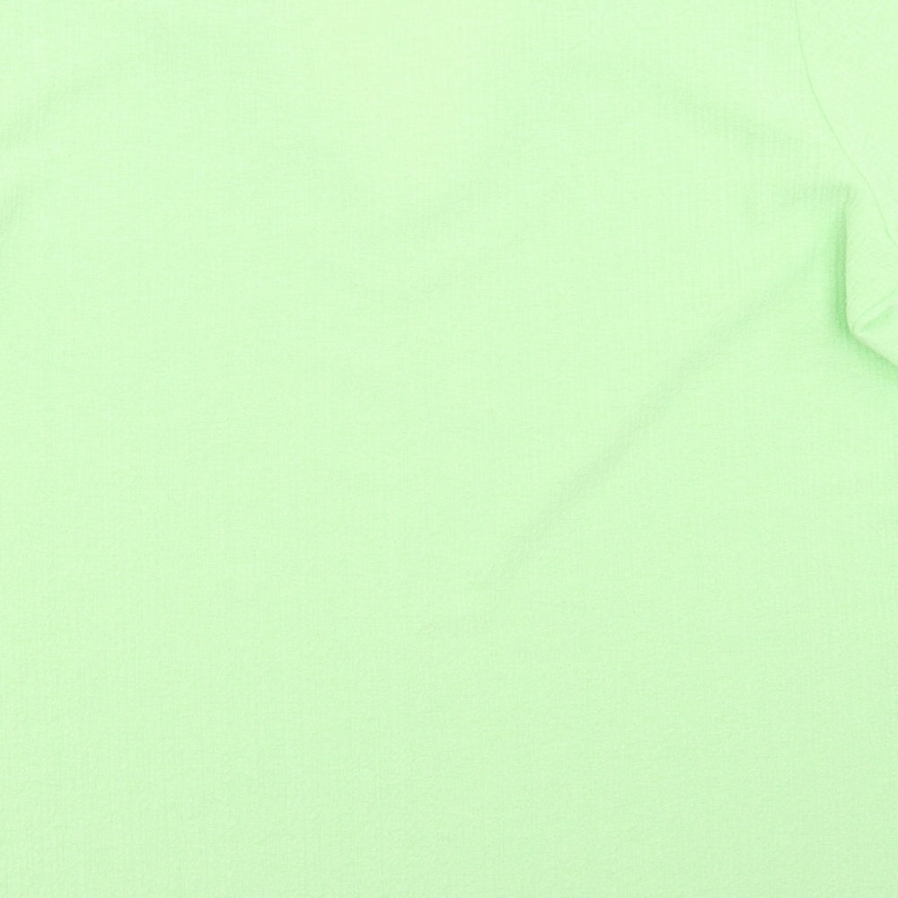 Gerard Womens Green  Polyester Basic Blouse Size 14 V-Neck
