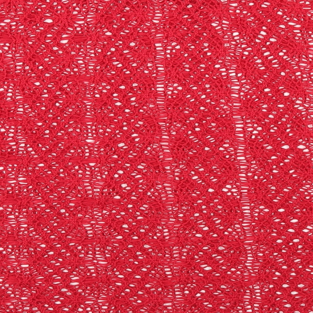NEXT Womens Red Round Neck  Polyester Pullover Jumper Size 16