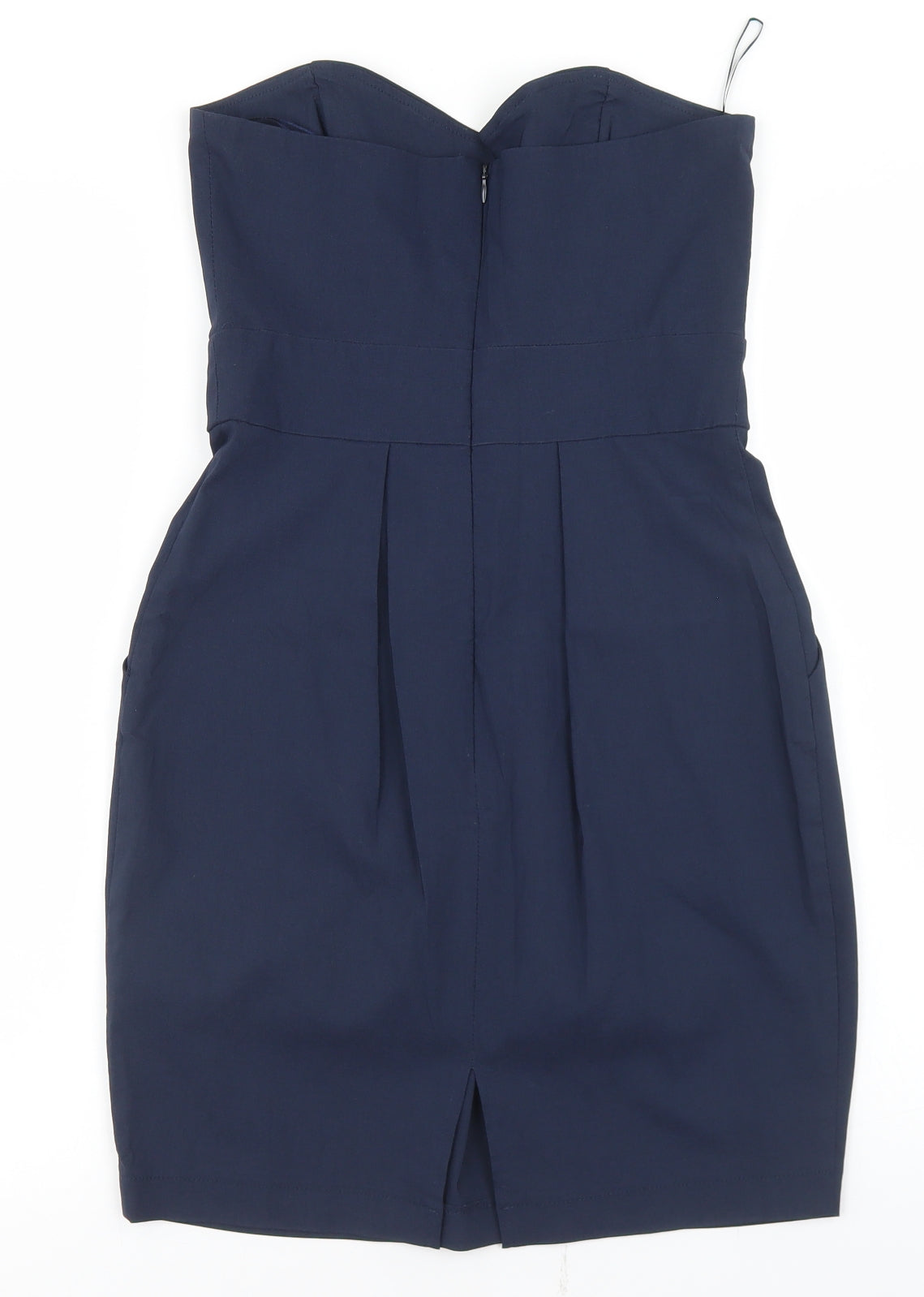 Miso Womens Blue  Nylon Pencil Dress  Size 10  Sweetheart Zip