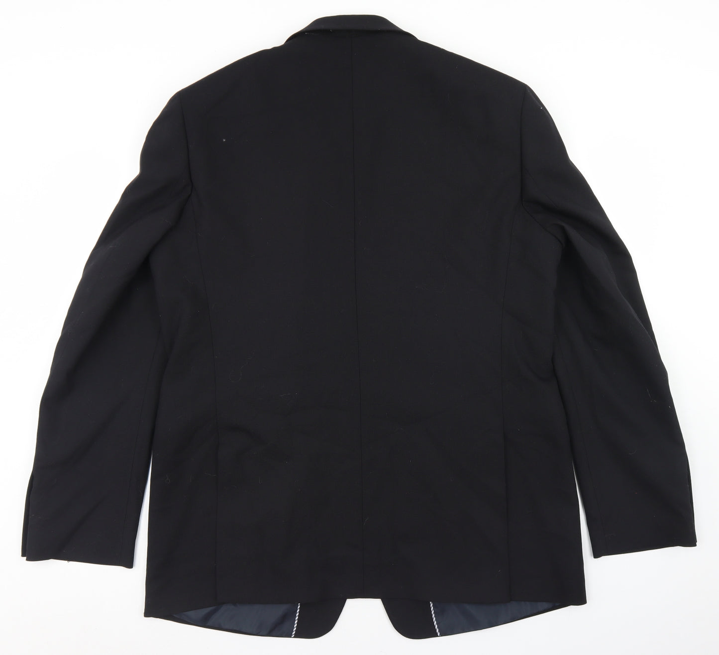Marks and Spencer Mens Black  Wool Jacket Blazer Size 46