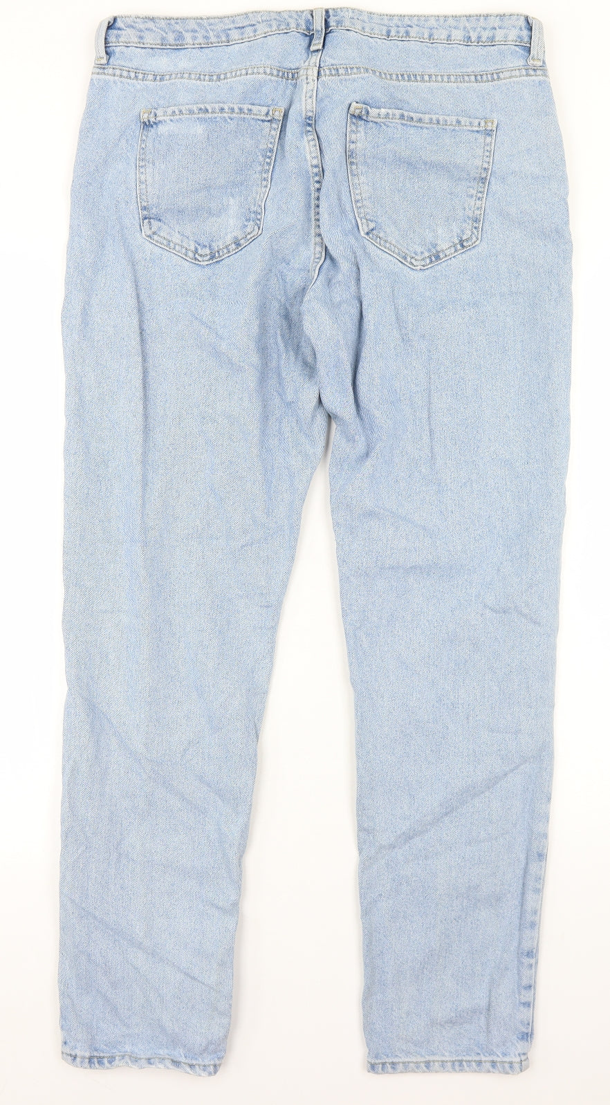Denim Co Womens Blue  Cotton Mom Jeans Size 14 L28 in Regular Button
