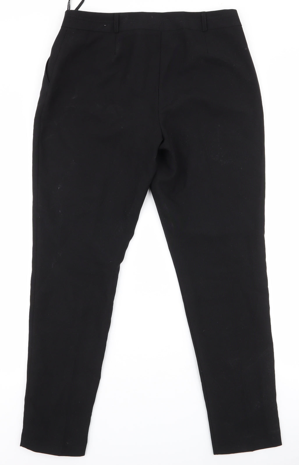 Primark Womens Black  Polyester Dress Pants Trousers Size 12 L28 in Regular Zip