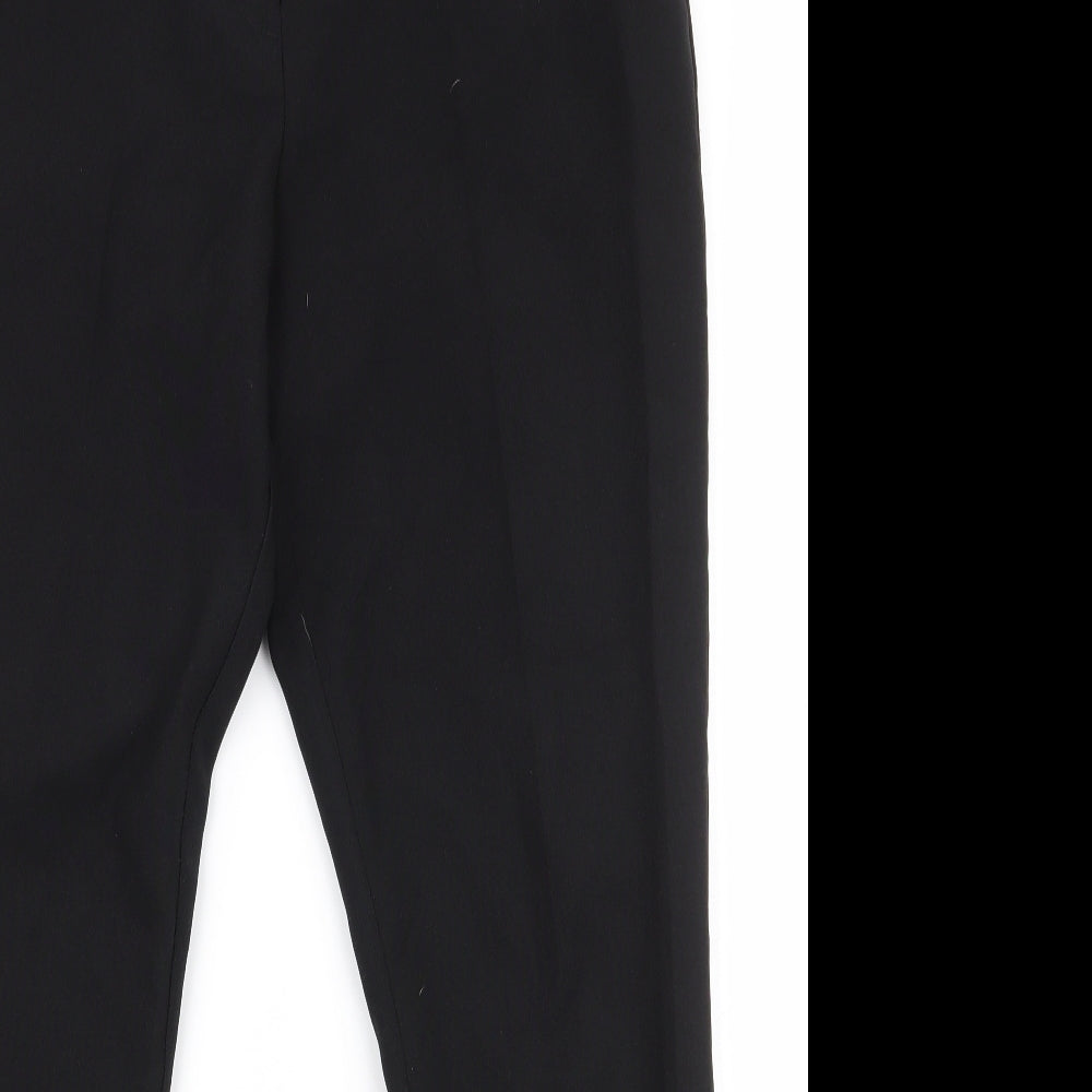 Primark Womens Black  Polyester Dress Pants Trousers Size 12 L28 in Regular Zip