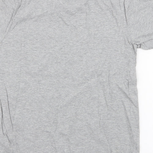 George Boys Grey  100% Cotton Jersey T-Shirt Size 10-11 Years Round Neck Pullover