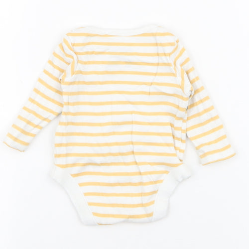 F&F Baby Multicoloured Striped 100% Cotton Babygrow One-Piece Size Newborn  Snap - WWF elephant