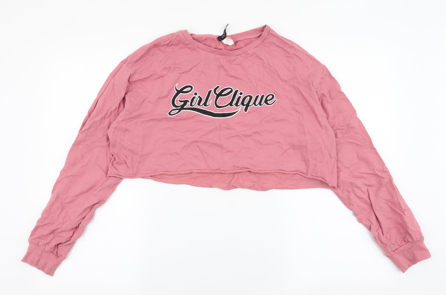 Divided by H&M Womens Pink  100% Cotton Pullover Sweatshirt Size M  Pullover - Girl Clique