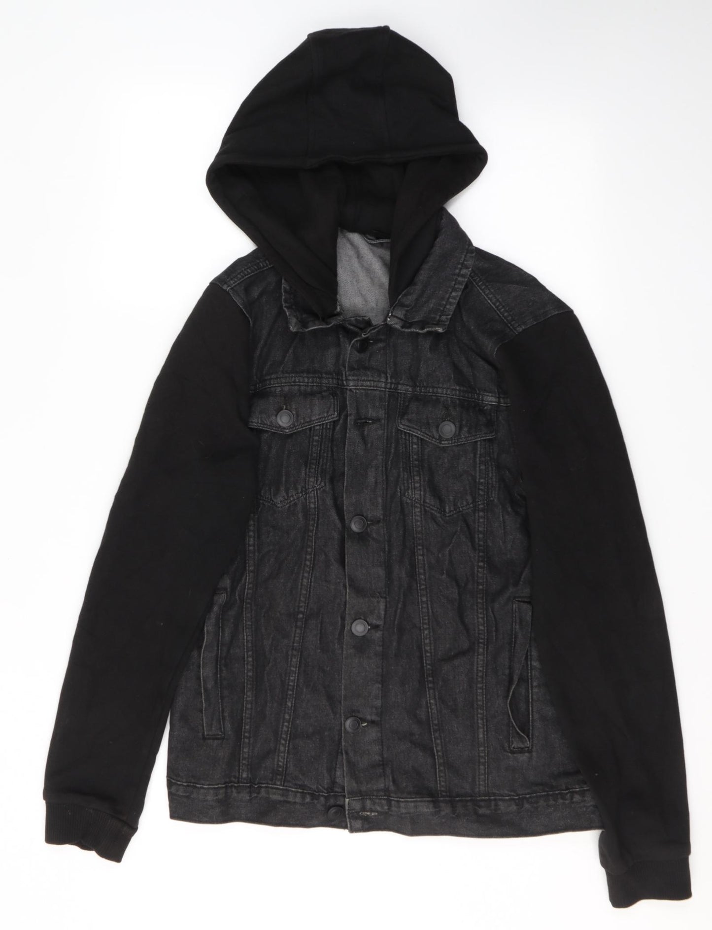 Pep&Co Mens Black   Jacket  Size S  Button