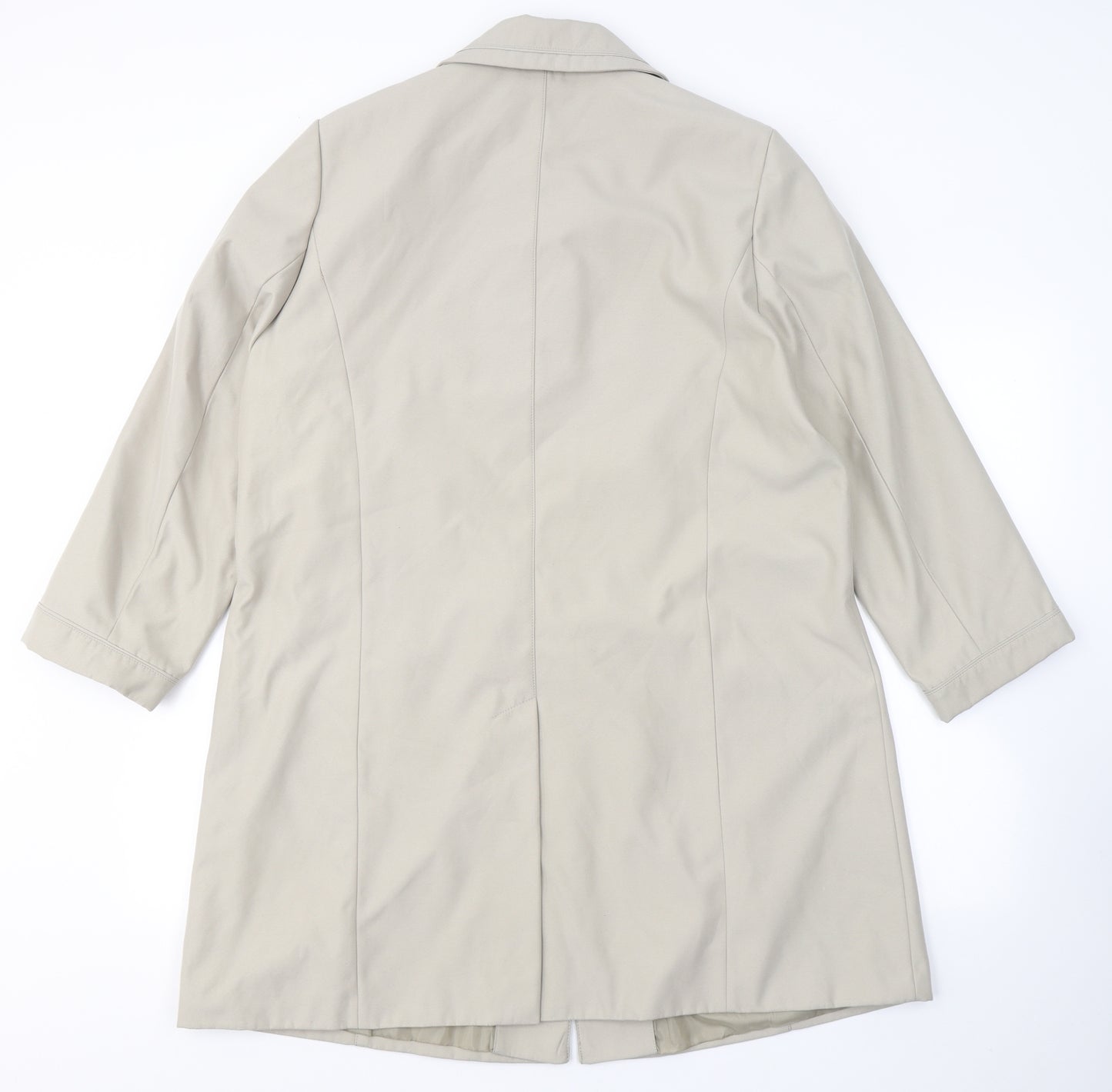 Bonmarché Womens Beige   Pea Coat Coat Size M  Button