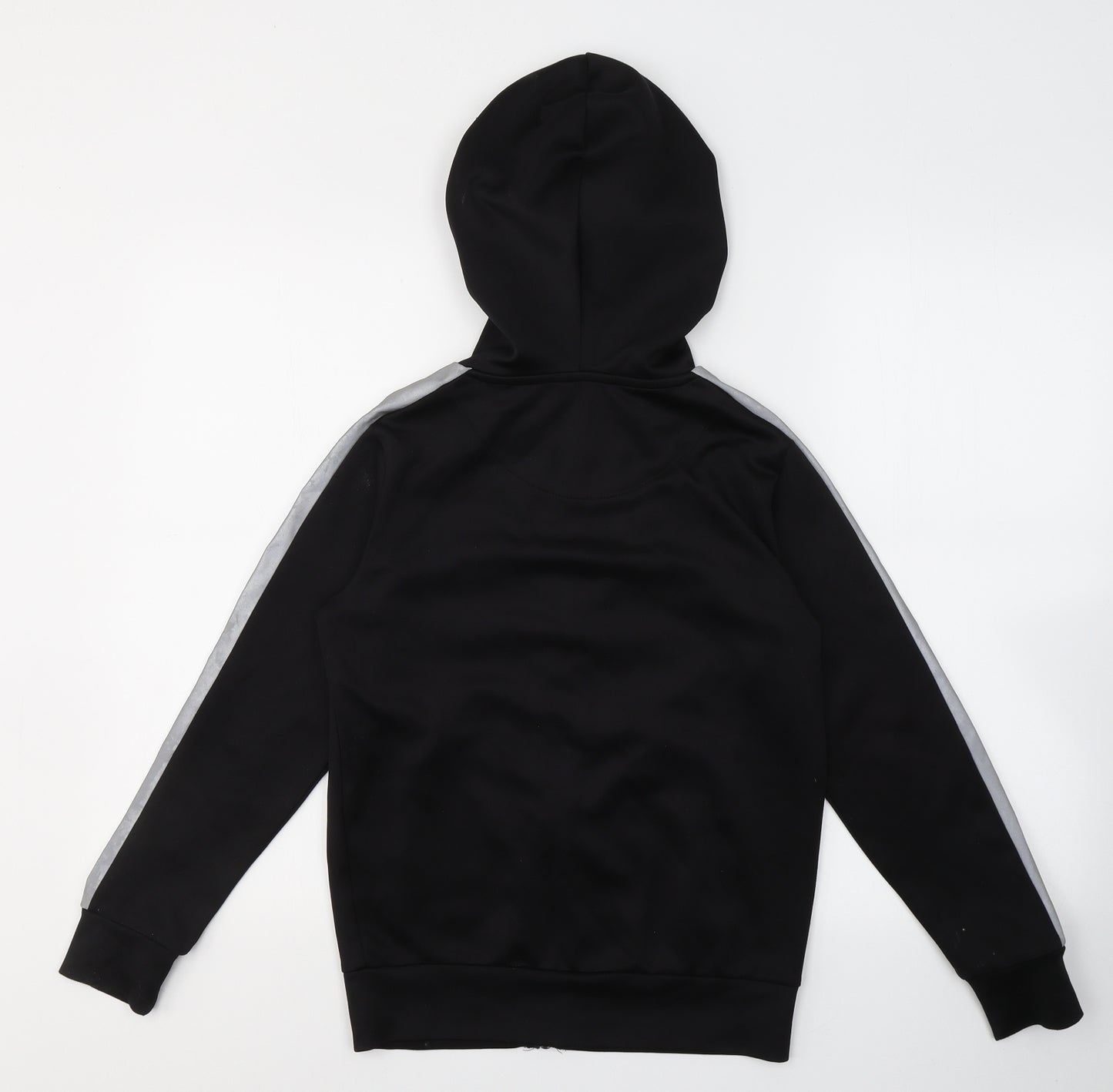 ILLUSIVE  Boys Black  Polyester Full Zip Hoodie Size 11-12 Years  Zip
